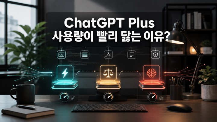 ChatGPT Plus 사용량과 GPT-5.6 Sol·Terra·Luna, Codex 모델 선택을 표현한 개발자 작업 공간