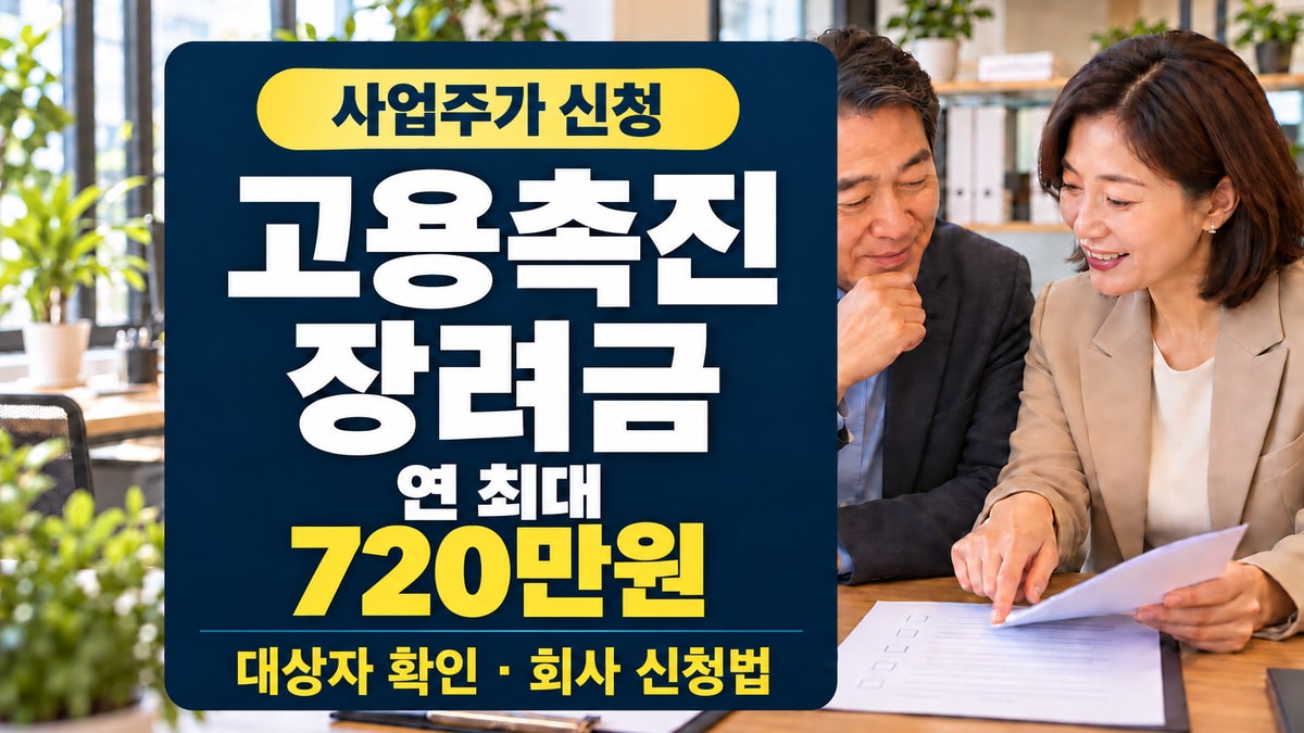 중장년 구직자와 채용담당자가 고용촉진장려금 대상자 확인과 회사 신청 조건을 검토하는 모습