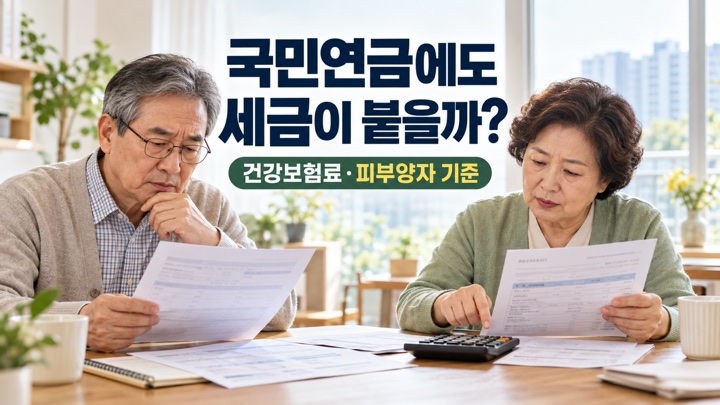 국민연금의 세금과 건강보험료, 피부양자 기준을 계산하는 은퇴 부부