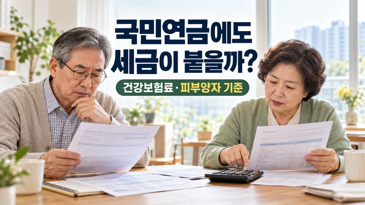 국민연금의 세금과 건강보험료, 피부양자 기준을 계산하는 은퇴 부부